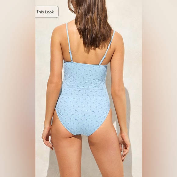 J.Crew Eyelet balconette underwire one-piece - Picture 3 of 8